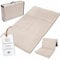Klappmatratze Faltbare Reisebett Baby Matratze 60x120 cm - Faltmatratze für Kinder Gästematratze klappbar Babymatratze Bodenmatratze Schlafmatratze und Reisematratze Beige B