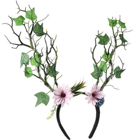 VALICLUD Themed Headband Mit Künstlichen Blumen Und Baumzweigen Dekoratives Haarband Für Weihnachten Cosplay Partys Und Festivals Leicht Und Für Besondere Anlässe
