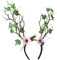 VALICLUD Themed Headband Mit Künstlichen Blumen Und Baumzweigen Dekoratives Haarband Für Weihnachten Cosplay Partys Und Festivals Leicht Und Für Besondere Anlässe