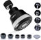 Vailux® Aireador Grifo Cocina 4 Modos Ajustable Negro - Adaptador Grifo Cocina Con Giro 360° Universal - Aireador Grifo Anti Salpicaduras - Difusor Grifo Cocina