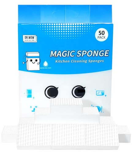 50 Ct Thick Melamine Sponges 1.18in - Sink, Bathtub & Tile Cleaner(Ultra-Durable)