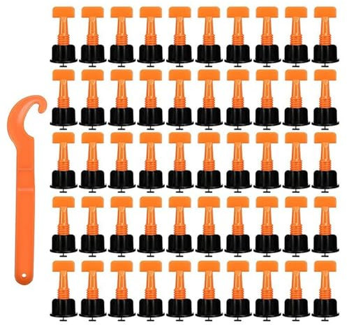 50/151 Stück Bodenfliesen-Nivellierwerkzeug-Kits, Bodenausgleichssysteme, Clips, Abstandshalter, Porzellan-Nivellierer, Hilfskomponente, Wandbefestigung