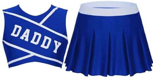 Kostüm, modisch, Cheerleader, Damen, Dessous, Cheerleader, sexy, Erwachsenenkostüm, Uniform, Weihnachten, Thanksgiving, Verführung, Mode, Paar