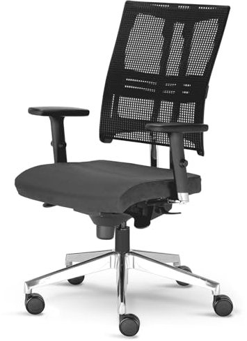 Bürostuhl Net-Motion schwarz (@-MOTION ST33-POL R15K-CR EST EF019 ESH)