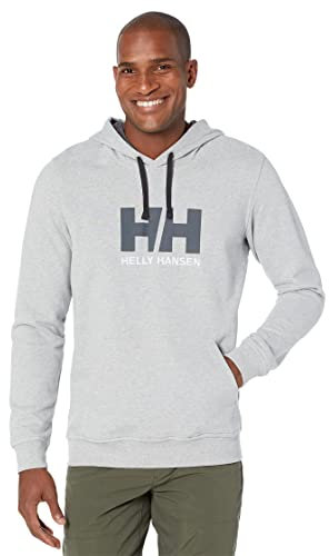 Helly Hansen Herren HH Logo Hoodie, Grau-Melange, XL