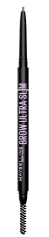 Maybelline Express Brow Ultra Slim Eyebrow Makeup, Brow Pencil with Precision Tip and Spoolie for Defined Eyebrows, Soft Brown, 1 Count (Packaging May Vary)