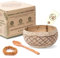 cocovibes Kokosnuss Bowl – Müslischale, Smoothie Kokosnuss Schale mit Anti-Kipp-Ring & Holzlöffel – nachhaltige Dessert- & Buddha-Schale (HAWAII-1)