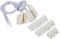 Haofy Capteurs de Porte et fenêtre, 5pcs MC-38 Capteur de fenêtre de Porte Filaire encastré Interrupteur magnétique Système d'alarme Domestique pour Porte en Bois, fenêtre