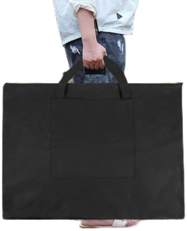 A2 Painting Drawing Board Storage Bag Waterproof Art Carry Tote Bag Multifunction Canvas A2 Art Portfolio Case Portable Large File Folder with Strap for Artwork Poster Sketching Photography