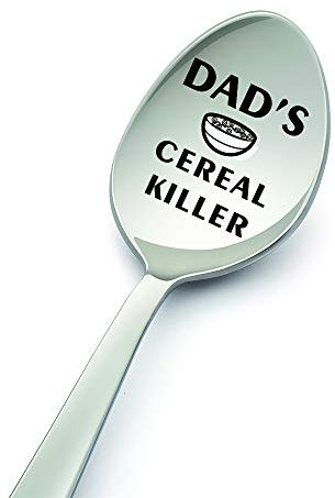 LYF Collection Dad's Cereal Killer Spoon - Perfect Cereal Lover -Cereal Spoon Best Teenager Present On The Market - Crafted