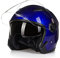 Open Face Jet Helmet Motorrad Roller Moped Mofa Scooter Offenes Helm Erwachsener Herren Damen Atmungsaktiver Mopedhelm DOT/ECE-Zertifizierung Retro Vintage Pilot Biker Helmet,Blau,XL