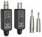 A11 2.4GHz Sistema Microfono Wireless - Trasmettitore & Ricevitore a 4 Canali, Adattatore Plug Plug XLR Adatto per Microfono Dinamico / Condensatore, Mixer Audio (1TX + 1RX)