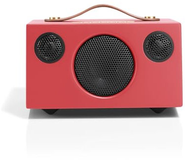 Audio Pro Addon T3+ Coral - Tragbarer Lautsprecher mit Bassreflexbox, Bluetooth & WiFi - Kabelloser Speaker mit USB Out & Digitalverstärker - bis zu 30h Akku