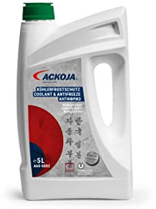 ACKOJA A60-0002 KÜHLMITTEL FROSTSCHUTZ 5 LITER PASSEND FÜR FL22 GRÜN PASSEND FÜR TOYOTA HONDA