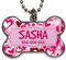 LolaPix Chapa Perros Personalizadas con foto, texto o imagen. Placas para Perros. Chapa metálica con forma de hueso. Regalo personalizado. CORAZONES