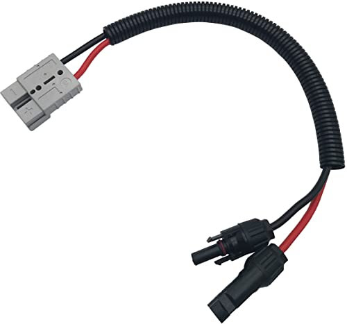CTRICALVER Solarpanel Stecker, 10AWG Solarpanel Adapterkabel, mit wasserdichter Buchse und Stecker Solarmodul-Adapter-Kit 40 cm