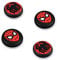 DLseego 4 Stück Spinne Joystick Kappen für Switch/Switch Lite/Switch OLED, Cooler Film Comic-Held Analog Stick Thumb Grip Cartoon Taste Cap für Joy Con Controller - Rot und Schwarz