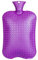 3 Liter GroßE-Volumen WäRmflasche Klassik PVC WäRmflaschen Mit Stoffbezug Keine Lecks Einfach Zu Bedienen-Lila-3 Liter
