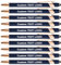 HEYZARDA Kugelschreiber mit Gravur Namen Text Logo für Büro Schule Business Stift 50 Pc blau