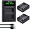 Hisewen NP-W126 NP-W126S Akku(2Pack) and Ladegerät für Fujifilm Fuji XT3 X100F X100V X100VI X-T50 X-M5 X-T100 X-S10 X-A5 X-A10 X-E4 X-Pro2 X-Pro3 X-T1 X-T2 X-T3 X-T10 X-T30