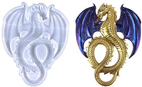 Drachen Silikonform Für Dinosaurier, Epoxidharz, Fondant, Tortendeko, Kerzen, Tier Gießform, Seife Und Schokolade