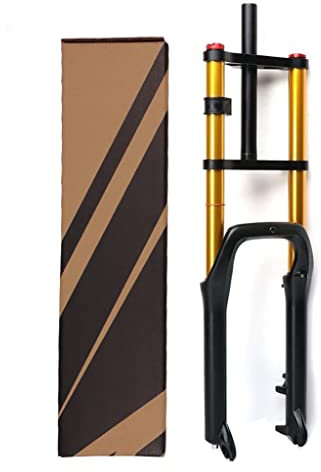 WAMBAS Fahrrad-Federgabeln, BMX-Fahrrad-Federgabel, 24 Zoll, 4,0 Zoll, Fetter Reifen, MTB, Luft, E-Bike-Gabel, Rückpralleinstellung, 1-1/8 QR, Scheibenbremsgabeln, Federweg 120 mm, 2780 g