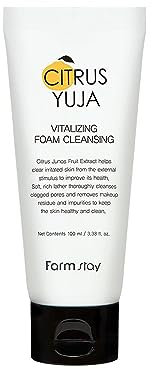 Citrus Yuja, Vitalizing Foam Cleansing, 3.38 fl oz (100 ml), Farmstay
