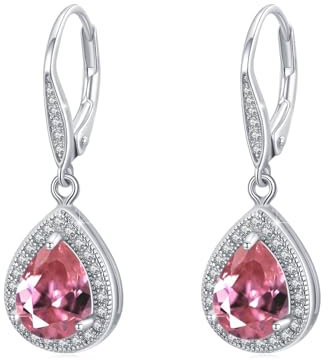 Malachit/Mondstein/Türkis Ohrringe Silber 925 Creolen Ohrringe für Damen Mädchen Schmuck Geschenke für Frauen Kinder Mama Frau Freundin Tochter (Juli)