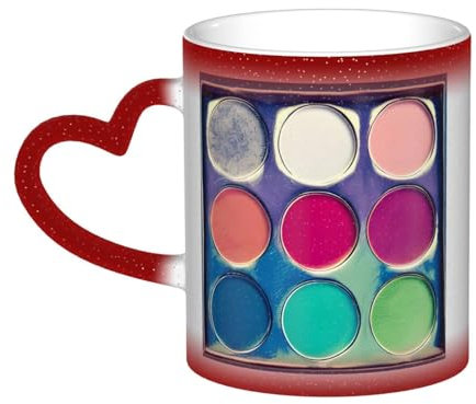 FoRes Round color palette Transformative Color Changing Mug - Indoor and Outdoor Camping Skyrim Ceramic Mug