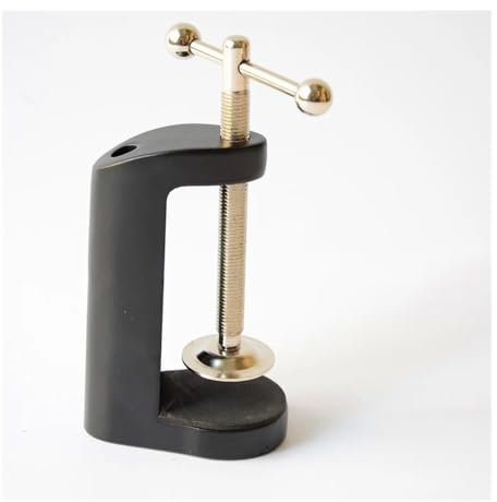 Microscope Accessories Kit 0-70mm G/F Fixture Table Top Power Clamp Desktop Magnifier Fixture Clip Type Magnifying Glass Folder H Clip Microscope Slides (Color : Black, Size : 0-70mm)