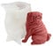 Silikonform Mops | Silikonform Hund Mops, 3D Hunde Silikonform, 3D Mops, Hund, Kerzenform, Welpen, Schokolade, Fondant, Kuchendekoration, Flexible Tiergipsform 13,5x11x9 Cm