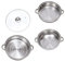 TOPBATHY 1set Pentola Vapore Inossidabile Multi Cottura Veloce E Versatile Adatta Gas Ed Elettrico Per Verdure Zuppe E Hot Pot