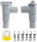 Válvula de paso para piscinas con conexión de manguera de 32 mm, manguera de piscina 32 válvula de cierre, tubo de PVC de 32 mm, accesorios de piscina de mantenimiento
