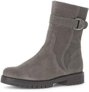 Gabor Damen Biker Boots, Frauen Stiefeletten,Winterstiefeletten,Winterschuhe,warm,gefüttert,Stiefel,Bootee,Graphit (Webl/CDF),38 EU / 5 UK