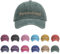 GELLEDI Personalisierbare Baseballkappe mit Namen, Vintage, gewaschen, unstrukturiert, 100% Baumwolle, verstellbare Baseballkappe, Papa-Cap, Grün, 57 EU