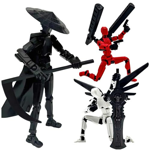 (Assembly Completed) 3D Printed Figure T13, Dummy 13 Action Figure, Titan 13 Robot 13 Action Figure Desktop Decorations for Game Lovers.