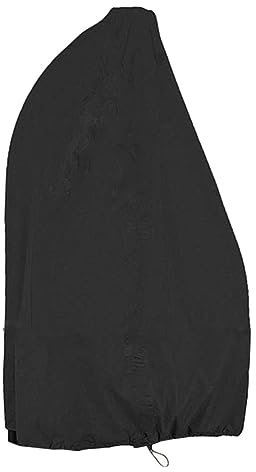 YARNOW Housse De Pour Siège De Balançoire D'extérieur Noire Facile À Laver Robuste Pour Une Utilisation Toute L'année