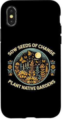 Hülle für iPhone X/XS Saat Samen der Veränderung Pflanze Native Gardens