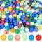 Jttxiu 170 Stück Glasmurmeln Glas, Kleine Glas Murmeln, 16mm Bunte Murmeln, Glaskugeln, Bunte Katzenaugen-Glasmurmeln für Murmelspiel Murmelbahn Kugelbahnen Vasen Pflanzendeko