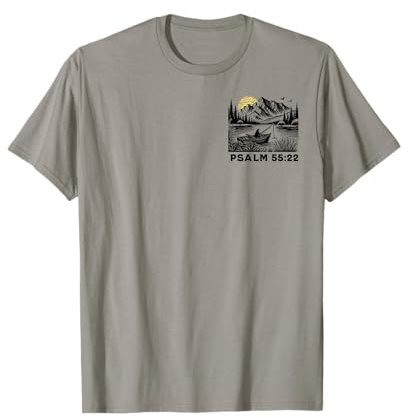 [2 Sided] Cast Your Cares On The Lord, Christian Fisherman T-Shirt