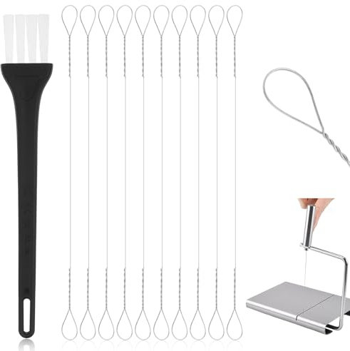 10 Stück Drähte für Käseschneider Ersatzdrähte, 14.5cm Schneidedraht für Käsehobel Ersatzdrähte, Edelstahl Käseschneidedraht Käsemesser Küchenzubehör fürs Käsebutter Obst Cheese Cutter