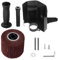 Set Accessori per Lucidatrice, Spazzolatrice per Legno, Mola 120x100 mm, Copertura Protettiva Spessa per Isolare la Polvere, Adatta per Legno, Metallo e Acciaio Inossidabile, M14/M10 (nero)