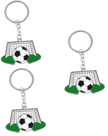 BESTonZON 3pièces Porte-clés Pendentif De Football Jeton De Caddie Pratique Pour Accessoire De Clé Unique Et
