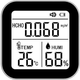 Vynetra Air Monitor Professioneller Formaldehyd-Temperatur-Feuchtigkeitstester für Innen- und Außenluftverschmutzungserkennung