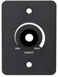 Miosugo Variateur LED - 12 V - 12 V - 12 V - Pour lampes LED, camping-car, bateau, camion, caravane (noir)