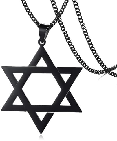 Hao Wu Xuan Herren Halskette Herren Classic Stern von David Anhänger Halskette Israel Jüdischer Schmuck Mode