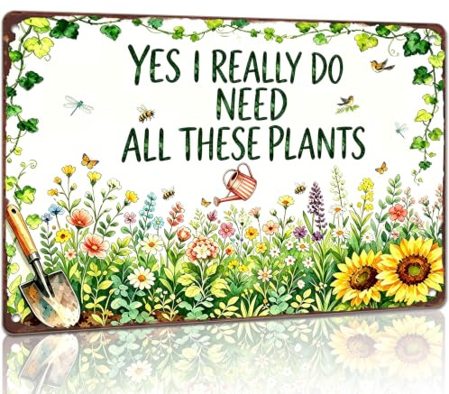 Gardening Gifts for Women Men Garden Signs Decorations Ornaments Outdoor | Personalised Garden Wall Art Cute Funny Greenhouse Accessories Unique Birthday Gardeners Gifts for Mum Dad Grandma Grandad