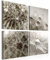 murando - Wandbilder Set Pusteblume 60x60 cm 4 Teilig je 30x30 Vlies Leinwandbild Kunstdruck modern Wandbilder XXL Wanddekoration Design Wand Bild mehrteilig Natur Blumen Tau zart bokeh
