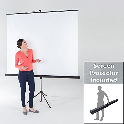 Wonderwall Tripod Projection Screen with Screen Protector/Carrying Case - Adjustable Format - 2, incl. (150 x 150cm) for Home, Cinema, Presentation