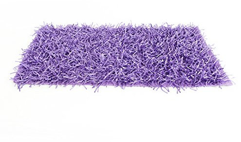 Tappeto Shaggy in Tinta Unita 70x130cm Viola